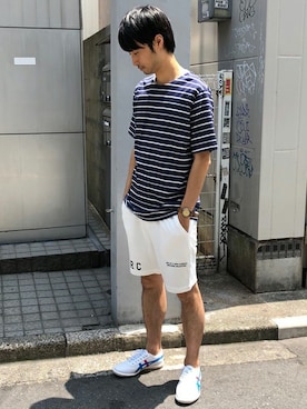 「LET IT RIDE（レットイットライド）のアイテム」を使った、nano・universe men’s STAFFさん（メンズ・174cm）の夏コーディネート