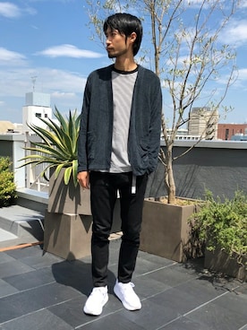 「アイテム（Tシャツ/カットソー、その他）」を使った、nano・universe men’s STAFFさん（メンズ・174cm）の夏コーディネート