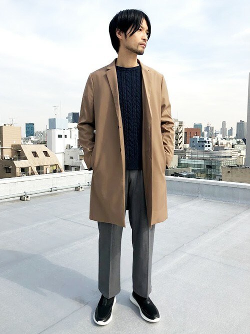 Nano Universenano Universe Men S Staffさんのチェスターコートを使ったコーディネート Zozotown