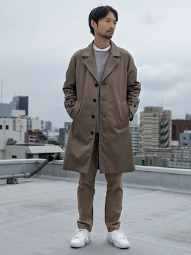 「NANO universe（ナノユニバース）のアイテム（その他アウター）」を使った、nano・universe men’s STAFFさん（メンズ・174cm）の秋コーディネート