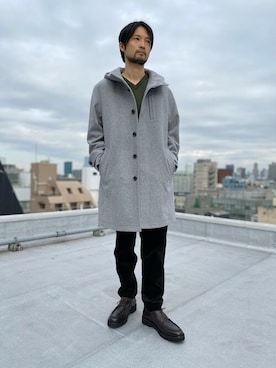 「NANO universe（ナノユニバース）のアイテム（その他アウター）」を使った、nano・universe men’s STAFFさん（メンズ・174cm）の秋コーディネート