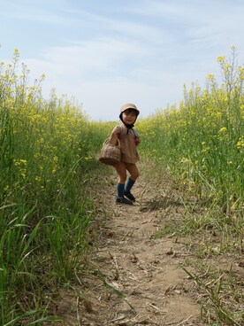 「BONTON（ボントン）のアイテム」を使った、emmaさん（キッズ・90cm）の春コーディネート