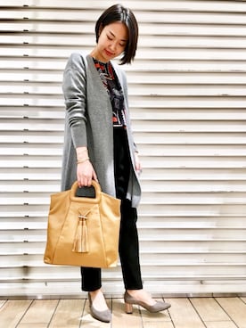 ear_PAPILLONNERさん（レディース・161cm）の冬コーディネート