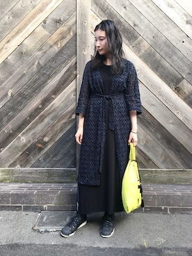 「バッグ2個持ち」｜「アイテム（トートバッグ）」を使った、ear_PAPILLONNERさん（レディース・163cm）の夏コーディネート