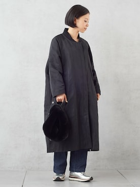 「ロング丈」｜「アイテム（ブルゾン）」を使った、ear_PAPILLONNERさん（レディース・150cm）の夏コーディネート