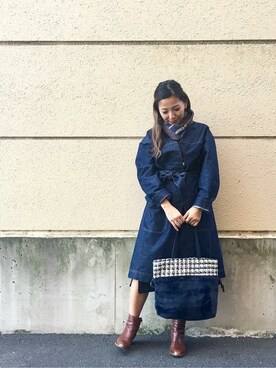 「ear PAPILLONNER（イアパピヨネ）のアイテム（その他アウター）」を使った、ear_PAPILLONNERさん（レディース・156cm）の秋コーディネート