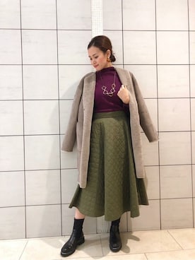 「ear PAPILLONNER（イアパピヨネ）のアイテム（その他アウター）」を使った、ear_PAPILLONNERさん（レディース・165cm）の秋コーディネート
