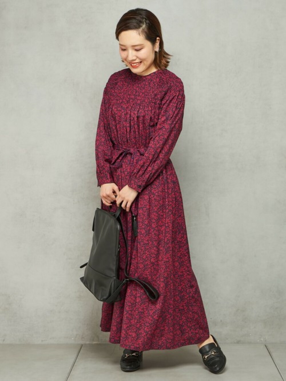 ear PAPILLONNER（イアパピヨネ）の「ギャザーロングワンピース