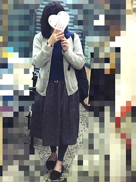「日常」｜「アイテム（モカシン/デッキシューズ）」を使った、Hana🇹🇼さん（レディース・159cm）の冬コーディネート