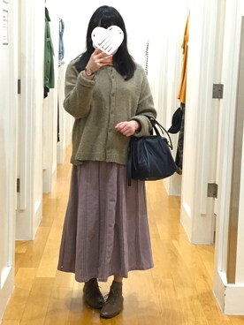 「FOSSIL（フォッシル）のアイテム（ハンドバッグ）」を使った、Hana🇹🇼さん（レディース・159cm）の春コーディネート