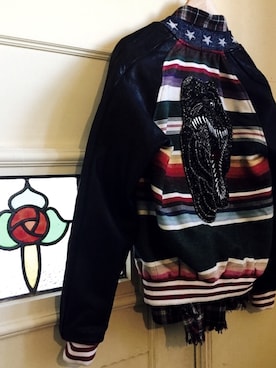 「SAINT LAURENT PARIS（サンローランパリ）のアイテム（ブルゾン）」を使った、keitaさん（メンズ・173cm）の冬コーディネート