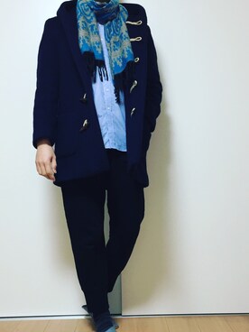 「お手軽コーデ」｜カタツムリさん（メンズ・182cm）の冬コーディネート
