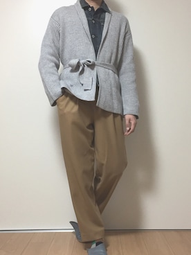 「ユナイテッドアローズ」｜「アイテム（デニムジャケット）」を使った、カタツムリさん（メンズ・182cm）の春コーディネート