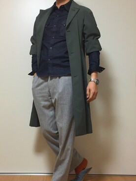 カタツムリさん（メンズ・182cm）の春コーディネート