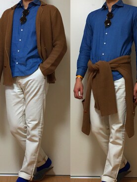 カタツムリさん(メンズ・182cm)の春コーディネート