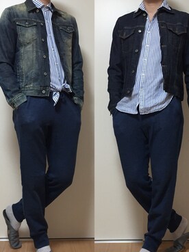 カタツムリさん（メンズ・182cm）の春コーディネート