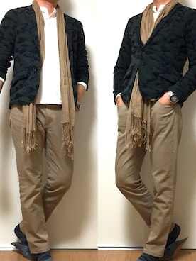 「J.FERRY（ジェイフェリー）のアイテム（ジャケット/アウター）」を使った、カタツムリさん（メンズ・182cm）の春コーディネート