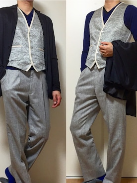 「GIORGIO ARMANI」｜カタツムリさん（メンズ・182cm）の春コーディネート