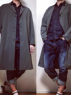 カタツムリさん（メンズ・182cm）の春コーディネート