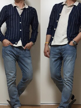 「field/dream（フィールドドリーム）のアイテム」を使った、カタツムリさん（メンズ・182cm）の春コーディネート