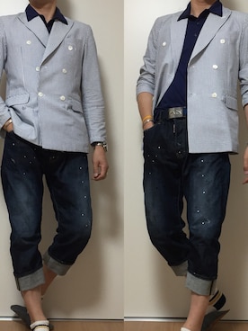 カタツムリさん（メンズ・182cm）の春コーディネート