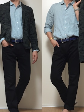 「J.FERRY（ジェイフェリー）のアイテム（ジャケット/アウター）」を使った、カタツムリさん（メンズ・182cm）の春コーディネート