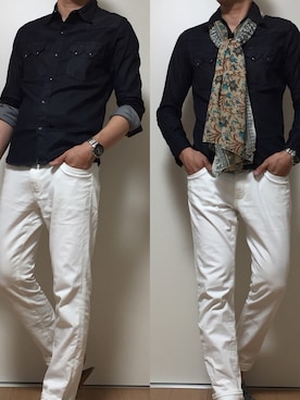 カタツムリさん（メンズ・182cm）の春コーディネート