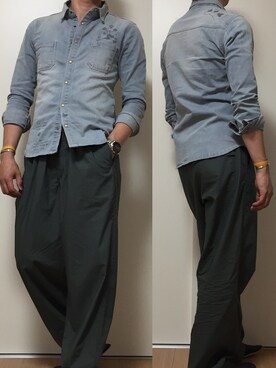 カタツムリさん（メンズ・182cm）の春コーディネート