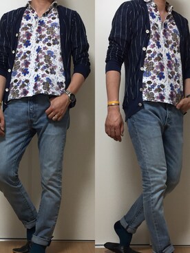 「field/dream（フィールドドリーム）のアイテム」を使った、カタツムリさん（メンズ・182cm）の春コーディネート