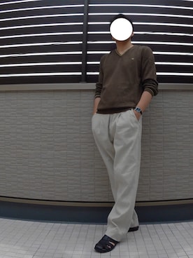 「GIORGIO ARMANI」｜カタツムリさん（メンズ・182cm）の夏コーディネート