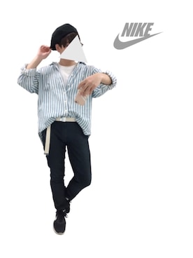 「CIAOPANIC TYPY（チャオパニックティピー）のアイテム（ハンチング/ベレー帽）」を使った、🌌   K u r o ™さん（メンズ・171cm）の秋コーディネート