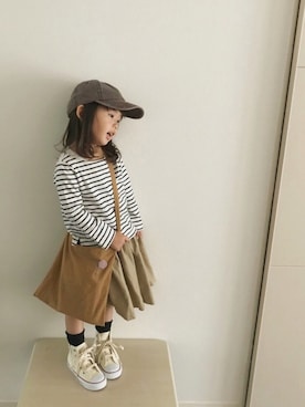 「アイテム（ブローチ/コサージュ）」を使った、kotoさん（キッズ・90cm）の春コーディネート