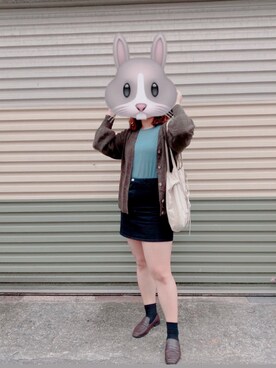 「5（ファイブ）のアイテム（スカート）」を使った、coonyuさん（レディース・163cm）の秋コーディネート