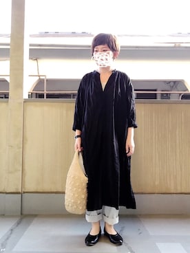 「chambre de charme（シャンブルドゥシャーム）のアイテム（シューズ）」を使った、はぐさん（レディース・146cm）の夏コーディネート