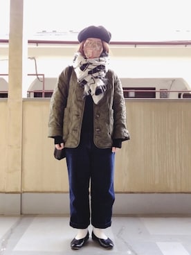 「chambre de charme（シャンブルドゥシャーム）のアイテム（シューズ）」を使った、はぐさん（レディース・146cm）の冬コーディネート