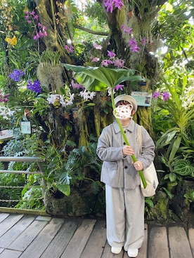 「TSUHARU by Samansa Mos2（ツハルバイサマンサモスモス）のアイテム（帽子）」を使った、はぐさん（レディース・146cm）の冬コーディネート