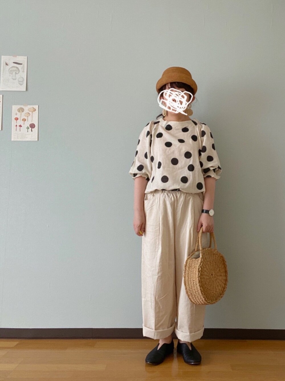 専用 ビュルデサボン  かごバッグ bulle de savon（ビュルデサボン）の「編地 手提げバック（かご