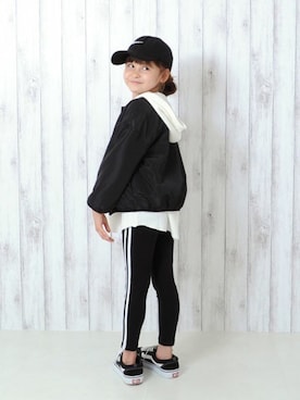 「アイテム（ブルゾン）」を使った、LACEEQさん（キッズ・120cm）の秋コーディネート