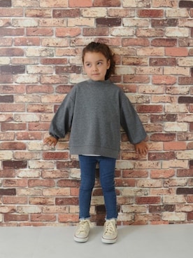 「コンバース ハイカット」｜LACEEQさん（キッズ・110cm）の秋コーディネート