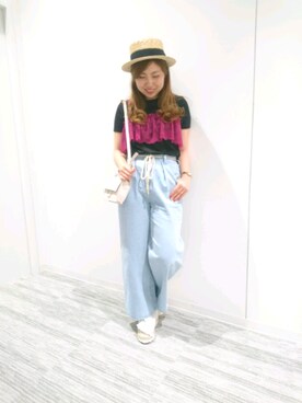 「ASZAKKA（アザッカ）のアイテム（バッグ）」を使った、naoさん（レディース・158cm）の春コーディネート