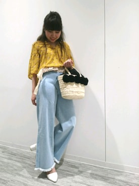 「ASZAKKA（アザッカ）のアイテム（バッグ）」を使った、naoさん（レディース・158cm）の春コーディネート