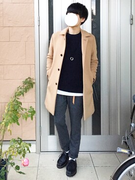 「STUDIOUS（ステュディオス）のアイテム（ジャケット/アウター）」を使った、ponさん（メンズ・168cm）の冬コーディネート