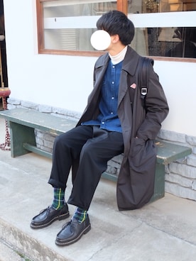 ponさんの「Black Watch Tartan Socks」を使ったコーディネート