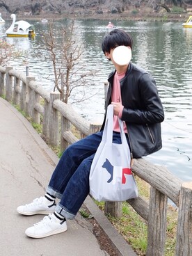 「WEGO（ウィゴー）のアイテム（スウェット）」を使った、ponさん（メンズ・168cm）の春コーディネート