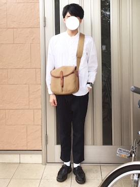 「FACTOTUM（ファクトタム）のアイテム（パンツ）」を使った、ponさん（メンズ・168cm）の夏コーディネート