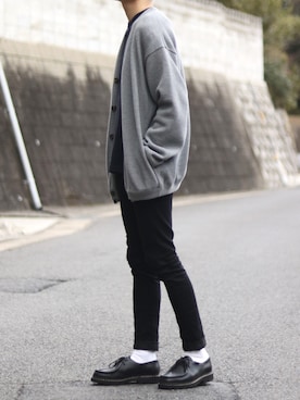 「靴下屋（クツシタヤ）のアイテム」を使った、ponさん（メンズ・168cm）の冬コーディネート