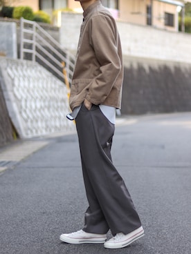 「Steven Alan（スティーブンアラン）のアイテム（カバーオール）」を使った、ponさん（メンズ・168cm）の春コーディネート