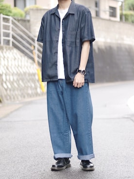 「EMMA  CLOTHES」｜「アイテム（その他シューズ）」を使った、ponさん（メンズ・168cm）の夏コーディネート