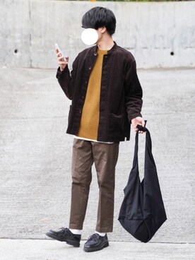 「Steven Alan（スティーブンアラン）のアイテム（カバーオール）」を使った、ponさん（メンズ・168cm）の秋コーディネート