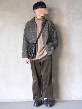 「EMMA CLOTHES（エマクローズ）のアイテム（ブルゾン）」を使った、ponさん（メンズ・168cm）の冬コーディネート